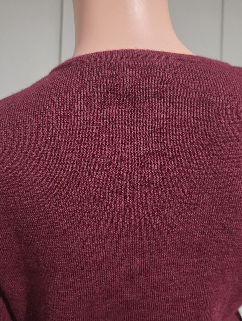 Vintage Tweeds 100% Italian Merino Wool Burgundy Crewneck Sweater Medium - Picture 9 of 14
